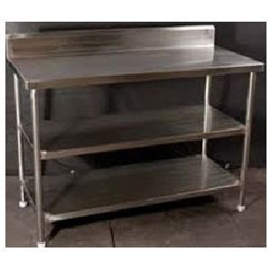 Stainless Steel Work Table With Two Under Shelf