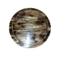 wooden service plate