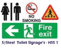 S-Steel Toilet Signage's - HSS 1
