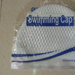 White Bubble Swimming Cap