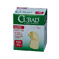 CURAD PLASTIC ADHESIVE BANDAGES 1IN X 3IN 100/BX