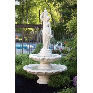 Stone Garden Lady Fountain