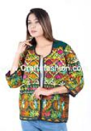 Floral Colorful Traditional Embroidered Jacket