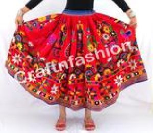 Traditional Kutchi Hand Embroidered Skirt