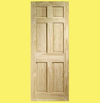 Internal Clear Pine Colonial 6 Panel Fire Door