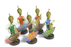 Set of Five Choti Musician Statue