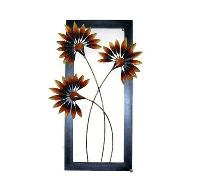Sun Flower Iron Leaves Wall Frame