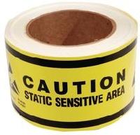 Desco 81800 Aisle Marking Tape with "ESD Sensitive" Warning, 3" x 54'