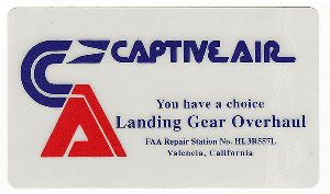 Lexan Landing Gear Label