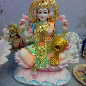 Marble Lord Lakshmi Statue