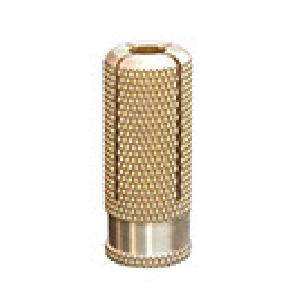 Brass Half Knurling with End Ring Anchor