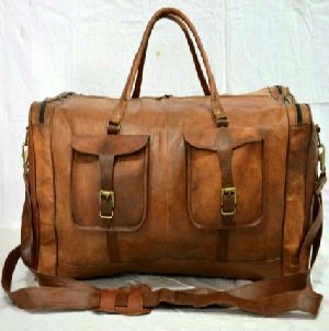 PH058 Vintage Leather Duffle Bag