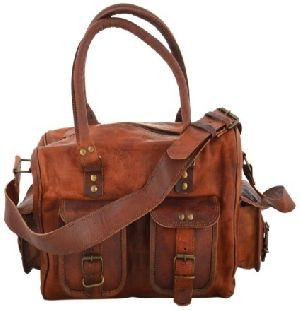 PH061 Genuine Leather Duffle Bag