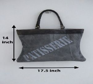 PH100 Canvas Mix Leather Tote Bag