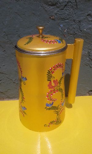 Hand painted Jug with lid