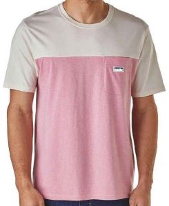 Men T.Shirt In White & Pink