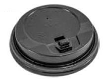 23147 Black Plastic Cup Lid