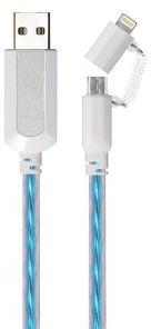 8 Pin Lightning Micro USB Flowing Flat Cable