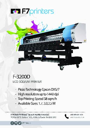 F7 Ecosolvent Printer