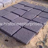 Black Cobblestone Surface Dressed