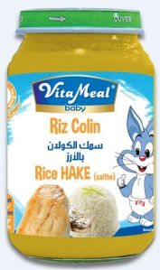 Vitameal Baby - Glass Jars - Rice Hake