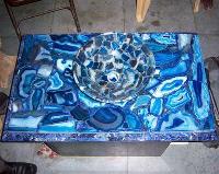Blue Agate Bowl