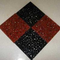 Red Jesper & Black Tumbled Tiles
