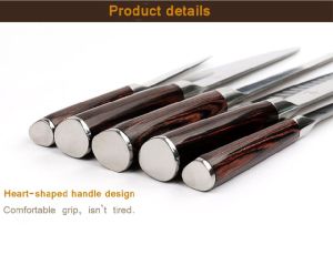 Stainless Steel 6pcs Kitchen Knife Set