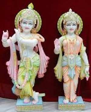 Marble Radha Krishna Statues