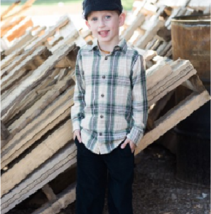 Green Plaid Button Down