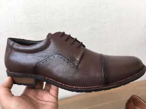 Mens Leather TPR Sole Shoes