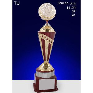 Crystal Ball Metal Trophy