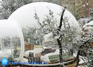 Outdoor Transparent Inflatable Bubble Camping Tent Single Tunnel