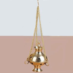Brass Hanging Charcoal Burner Small - 8221
