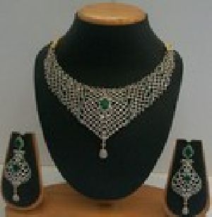 Cubic Zirconia American Diamond Necklace - 10