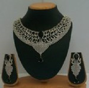 Cubic Zirconia American Diamond Necklace - 12
