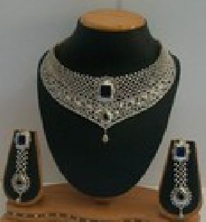 Cubic Zirconia American Diamond Necklace -14