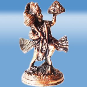 9909 Gun Metal Hanuman statue