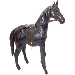 Leather Animal Horse Standing statue