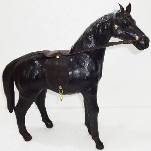 Leather Animal Horse Standing - 3012