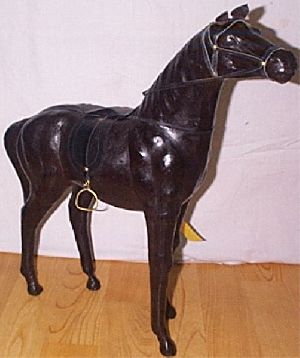 Leather Animal Horse Standing - 3016