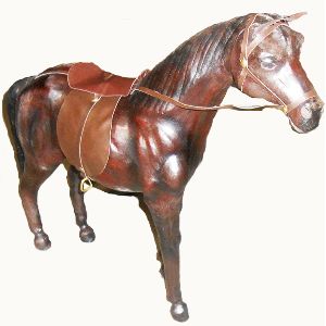 Leather Animal Horse Standing - 3049