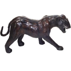 Leather Animal Panther statues