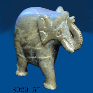 Soap Stone Solid Elephant - 8020
