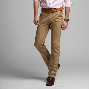 Narrow Fit Mens Casual Cotton Pants, Size: 28-36