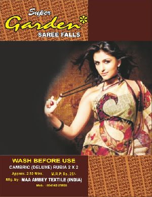 cotton saree fall
