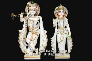 marble radha krishna statue