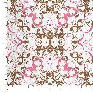 Damask 100% Cotton Fabric for Upholstery, Curtains, Cushions