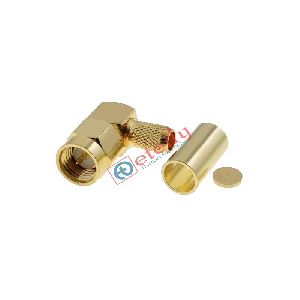 SMA MALE R/A FOR RG58 GOLD PLATED