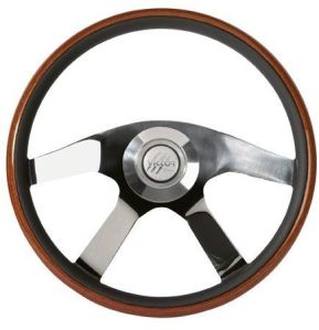 Bus Mahogany Wood Steering Wheel